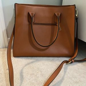 Caramel Brown Work Tote